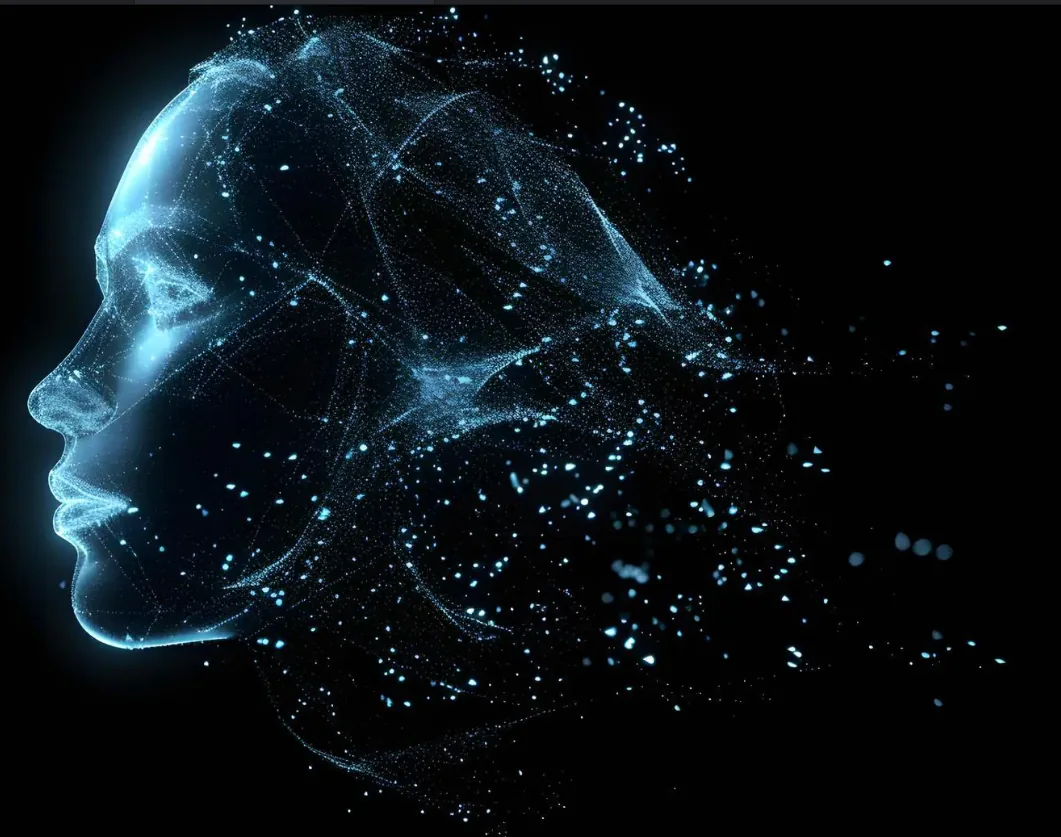 Tête IA holographique — Capital Héritag Noyau neuronal